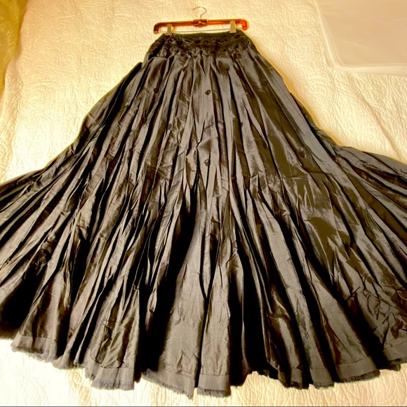 FREE PEOPLE Beaded Maxi Full Skirt - Picture 4 of 10